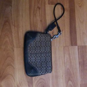 Small coach wristlet